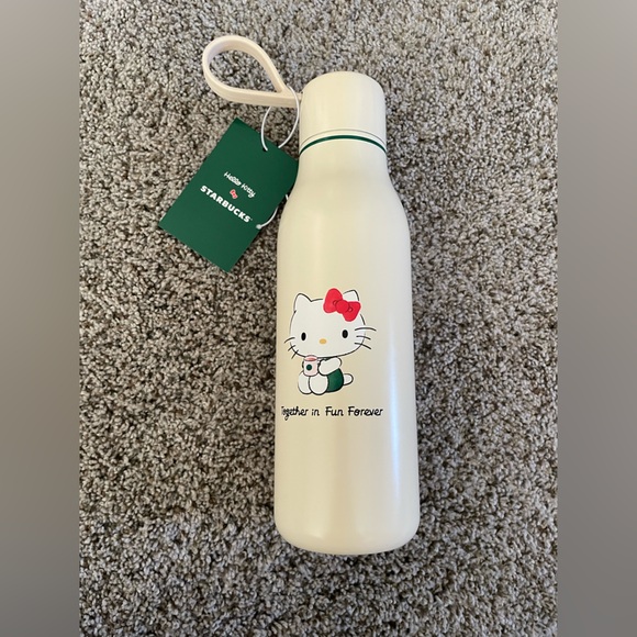 Starbucks Other - Hello Kitty Cream Water Bottle by Starbucks